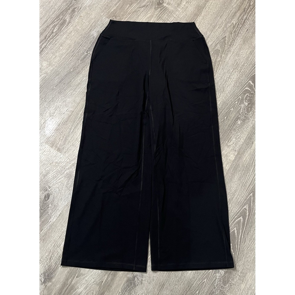 CRZ YOGA Wide Leggings XL Black Stretch Activewear Yoga Performance 32x29